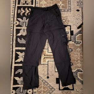 Outdoor voices black two zipper hiking pants XS